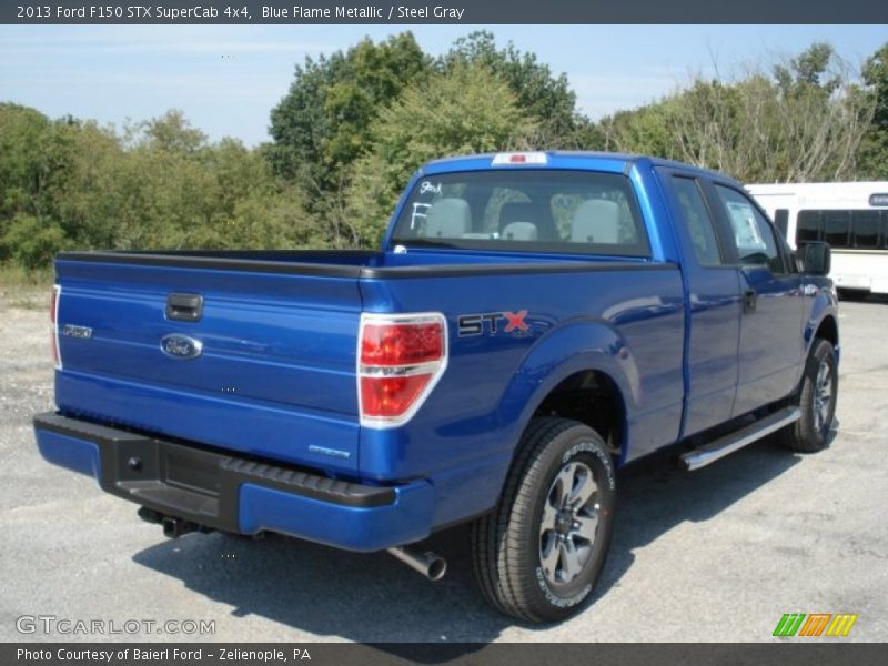 Blue Flame Metallic / Steel Gray 2013 Ford F150 STX SuperCab 4x4