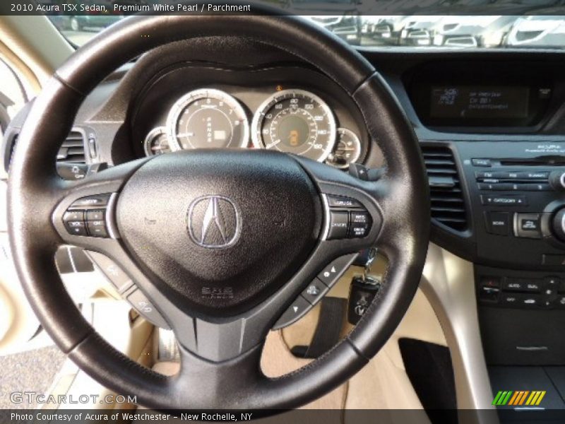 Premium White Pearl / Parchment 2010 Acura TSX Sedan