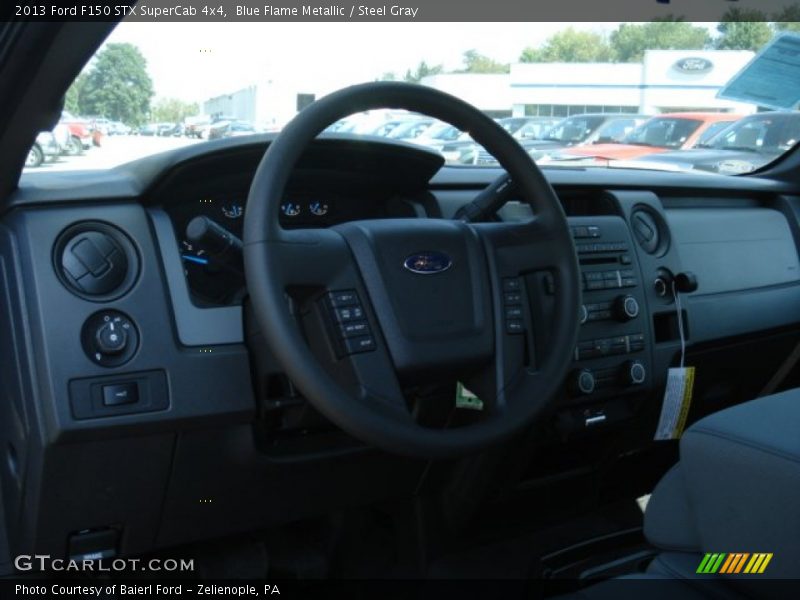 Blue Flame Metallic / Steel Gray 2013 Ford F150 STX SuperCab 4x4