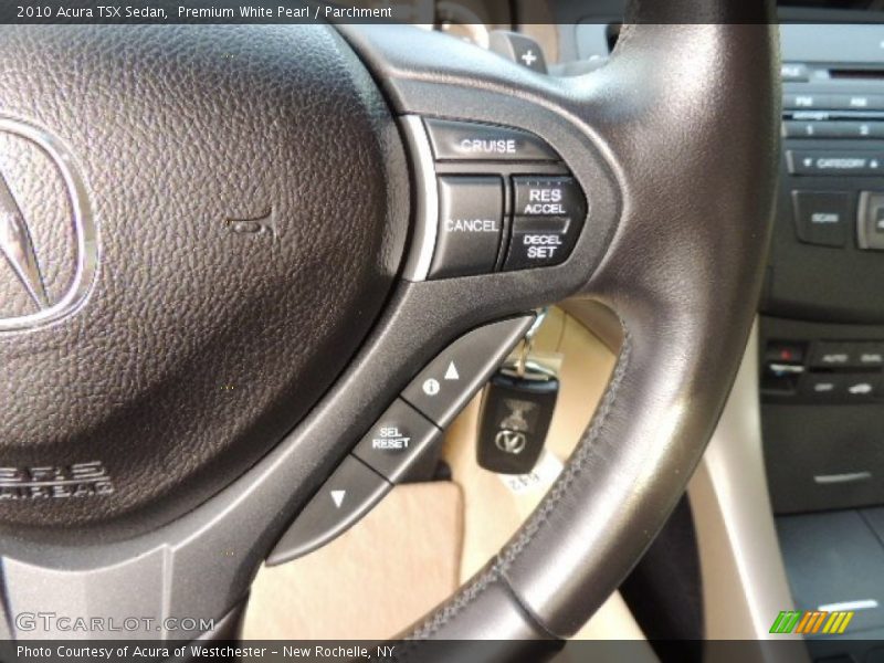 Premium White Pearl / Parchment 2010 Acura TSX Sedan