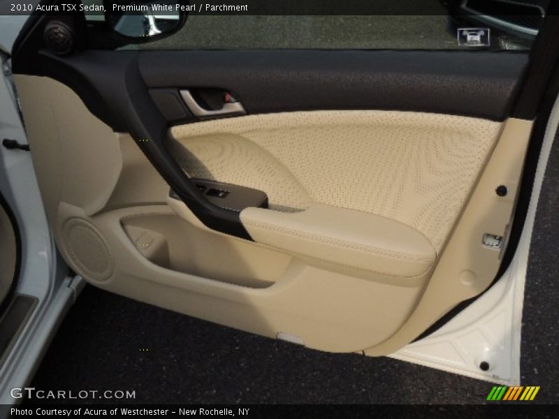 Premium White Pearl / Parchment 2010 Acura TSX Sedan