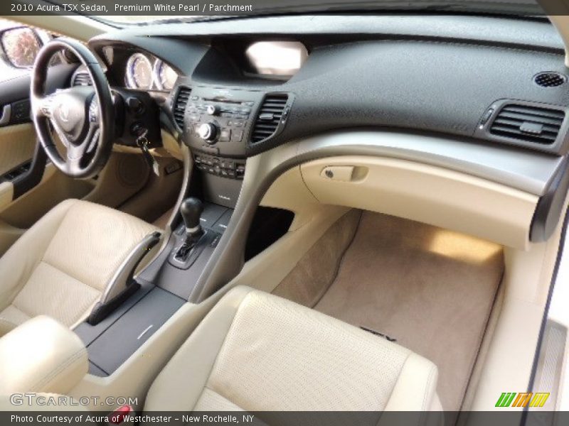 Premium White Pearl / Parchment 2010 Acura TSX Sedan