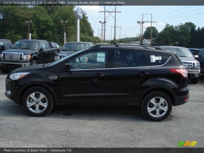 Kodiak Brown Metallic / Charcoal Black 2013 Ford Escape SE 2.0L EcoBoost 4WD