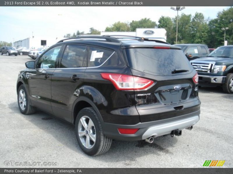 Kodiak Brown Metallic / Charcoal Black 2013 Ford Escape SE 2.0L EcoBoost 4WD