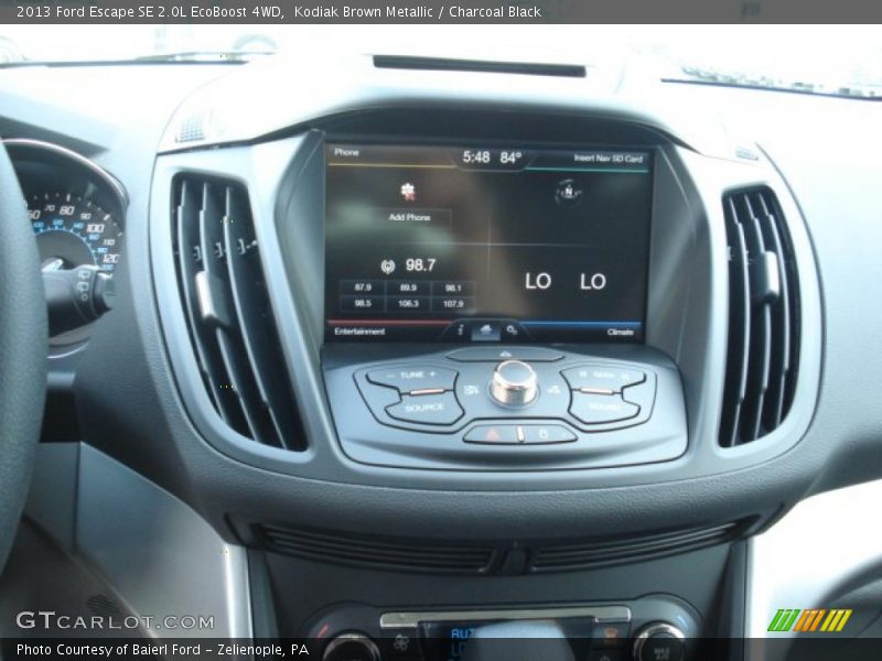 Kodiak Brown Metallic / Charcoal Black 2013 Ford Escape SE 2.0L EcoBoost 4WD