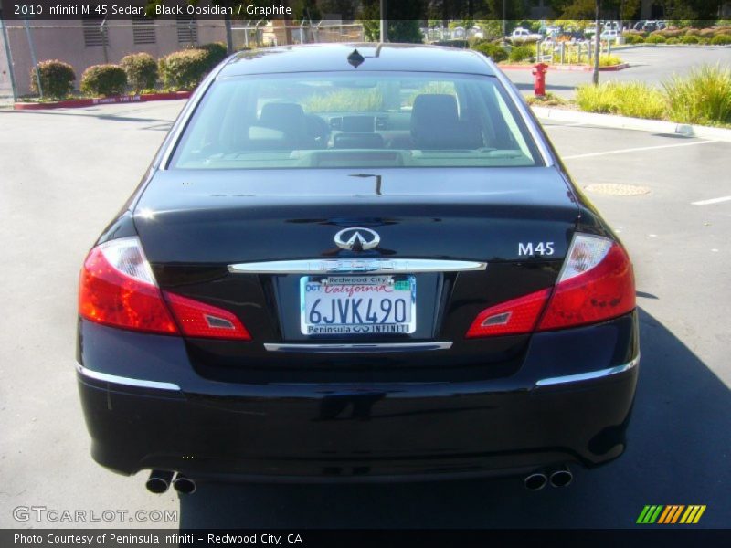 Black Obsidian / Graphite 2010 Infiniti M 45 Sedan