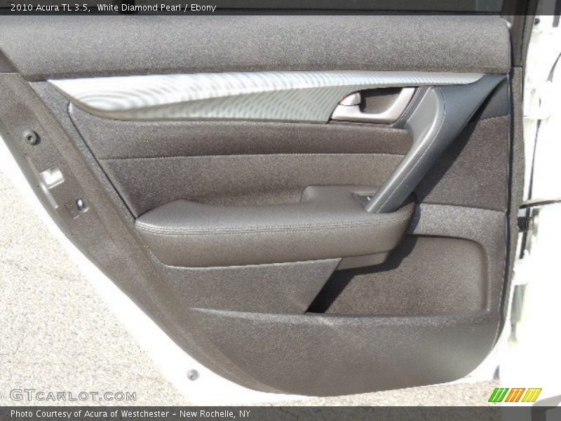 White Diamond Pearl / Ebony 2010 Acura TL 3.5