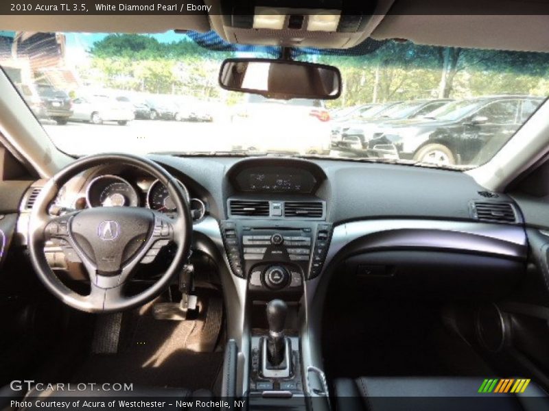 White Diamond Pearl / Ebony 2010 Acura TL 3.5