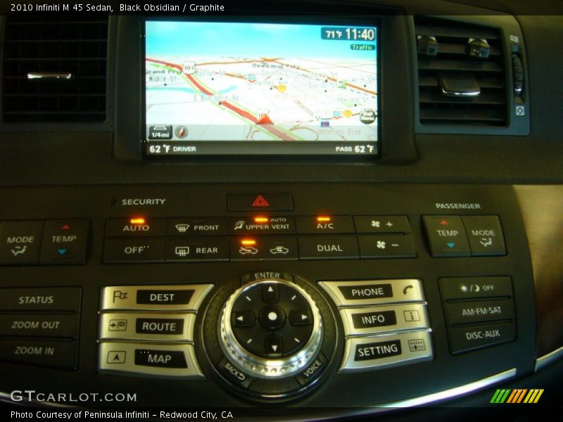 Navigation of 2010 M 45 Sedan
