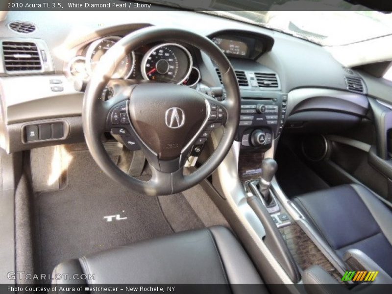 White Diamond Pearl / Ebony 2010 Acura TL 3.5