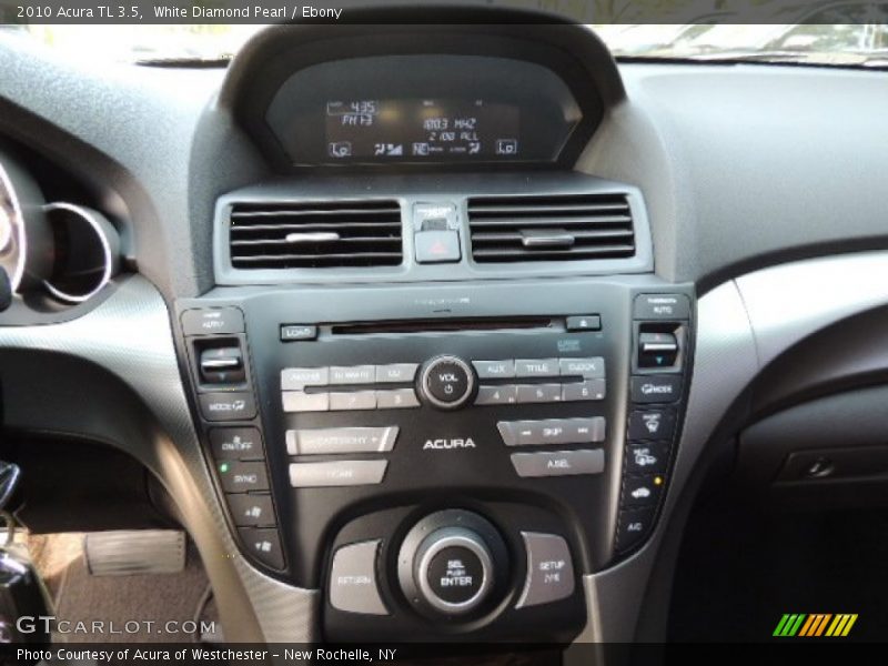 White Diamond Pearl / Ebony 2010 Acura TL 3.5