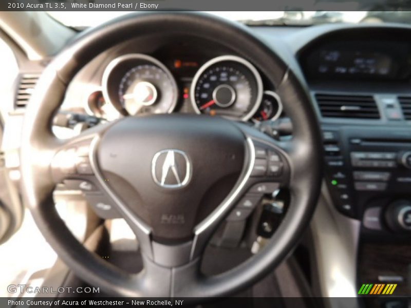 White Diamond Pearl / Ebony 2010 Acura TL 3.5