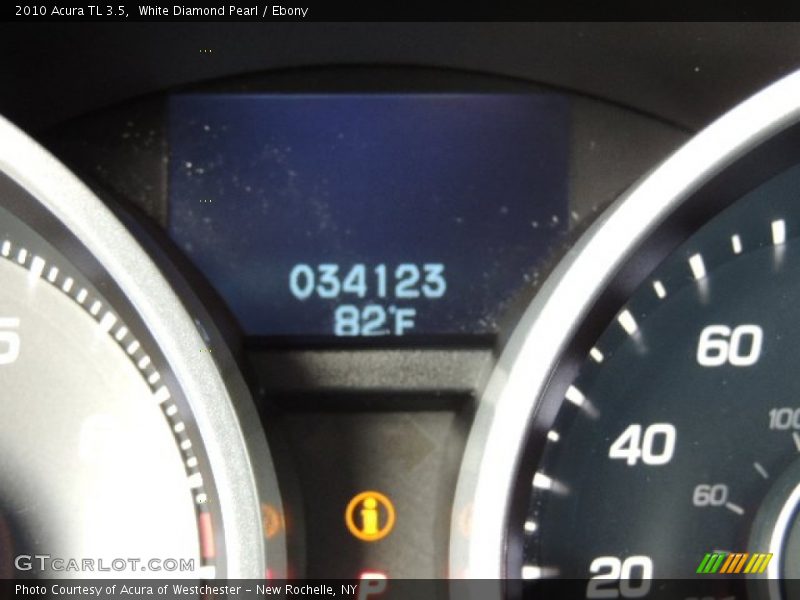 White Diamond Pearl / Ebony 2010 Acura TL 3.5