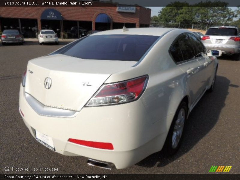 White Diamond Pearl / Ebony 2010 Acura TL 3.5