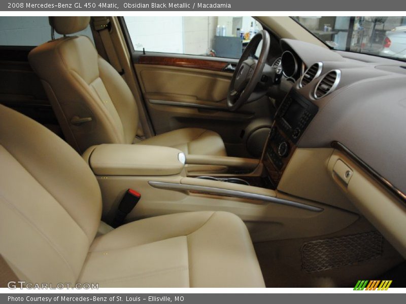 Obsidian Black Metallic / Macadamia 2008 Mercedes-Benz GL 450 4Matic