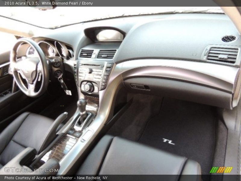 White Diamond Pearl / Ebony 2010 Acura TL 3.5