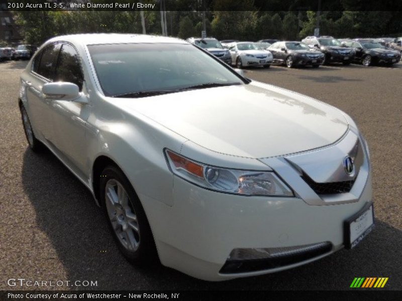 White Diamond Pearl / Ebony 2010 Acura TL 3.5