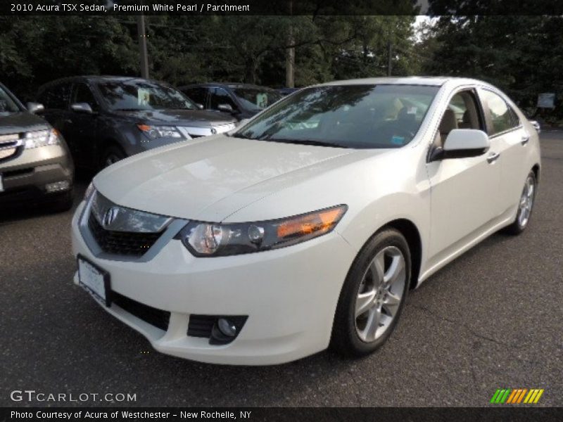 Premium White Pearl / Parchment 2010 Acura TSX Sedan