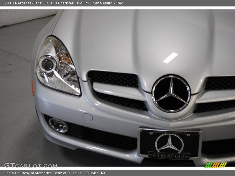 Iridium Silver Metallic / Red 2010 Mercedes-Benz SLK 350 Roadster