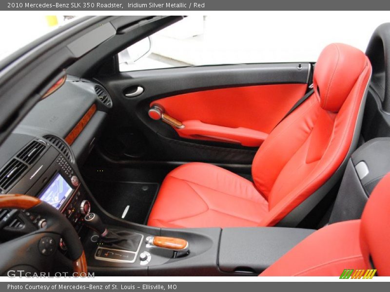  2010 SLK 350 Roadster Red Interior