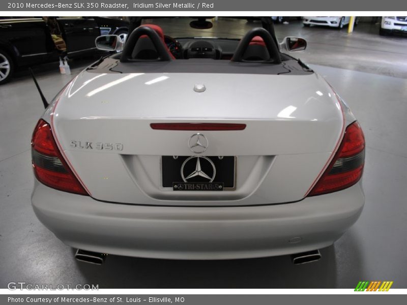 Iridium Silver Metallic / Red 2010 Mercedes-Benz SLK 350 Roadster