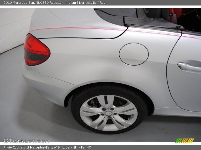 Iridium Silver Metallic / Red 2010 Mercedes-Benz SLK 350 Roadster