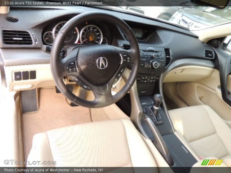 Premium White Pearl / Parchment 2010 Acura TSX Sedan