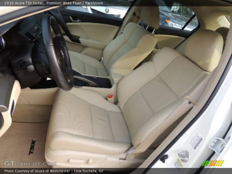 Premium White Pearl / Parchment 2010 Acura TSX Sedan