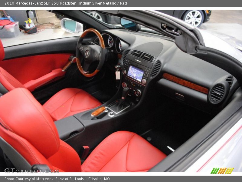  2010 SLK 350 Roadster Red Interior