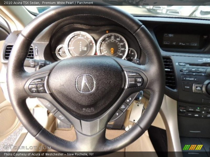 Premium White Pearl / Parchment 2010 Acura TSX Sedan