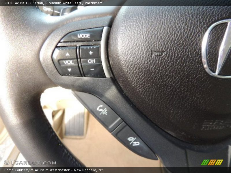 Premium White Pearl / Parchment 2010 Acura TSX Sedan