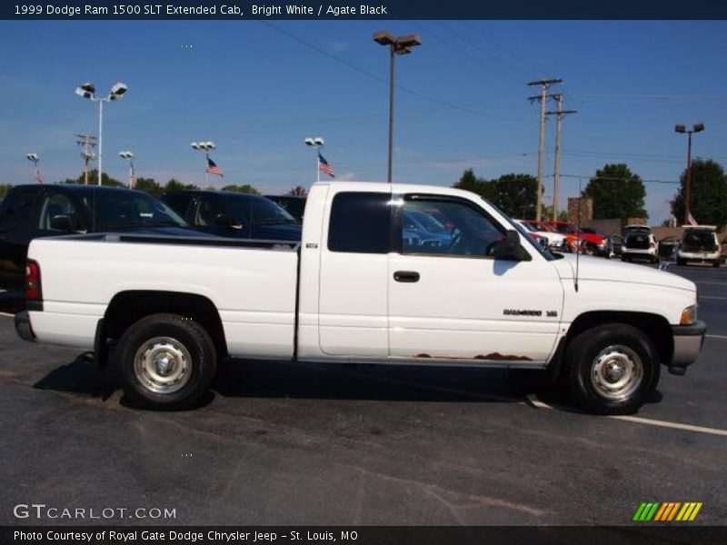 Bright White / Agate Black 1999 Dodge Ram 1500 SLT Extended Cab