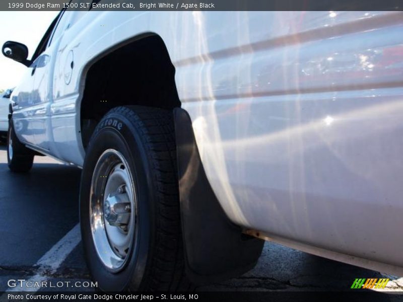 Bright White / Agate Black 1999 Dodge Ram 1500 SLT Extended Cab