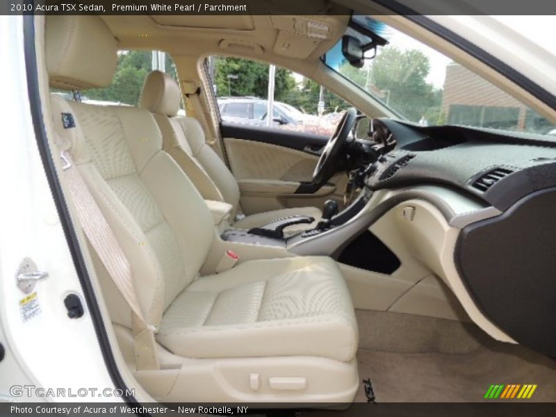 Premium White Pearl / Parchment 2010 Acura TSX Sedan