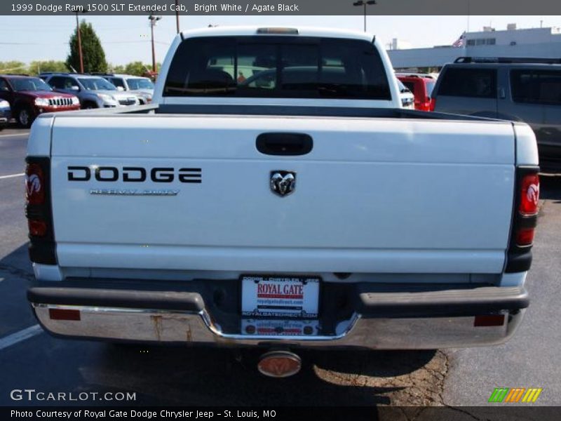 Bright White / Agate Black 1999 Dodge Ram 1500 SLT Extended Cab