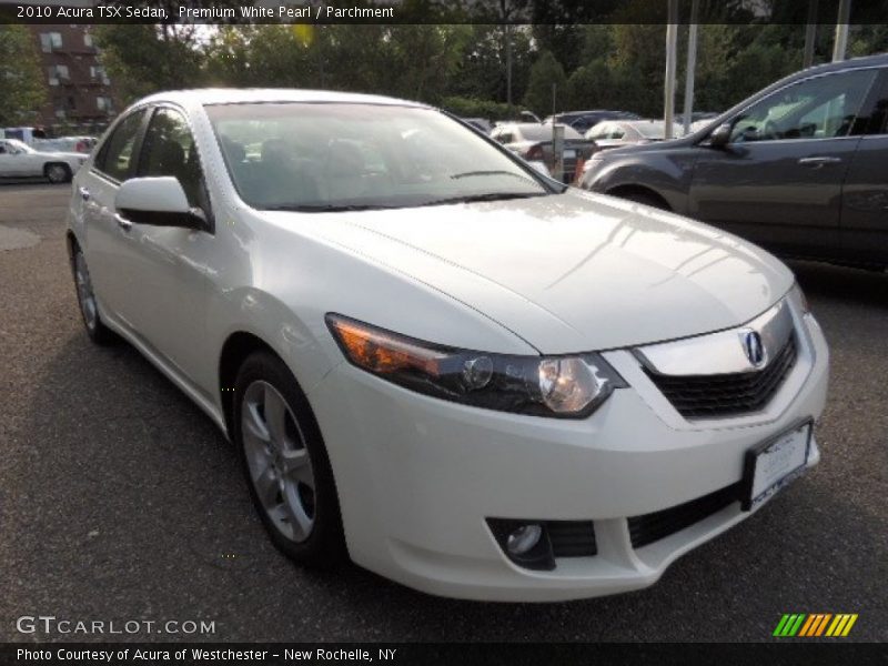 Premium White Pearl / Parchment 2010 Acura TSX Sedan