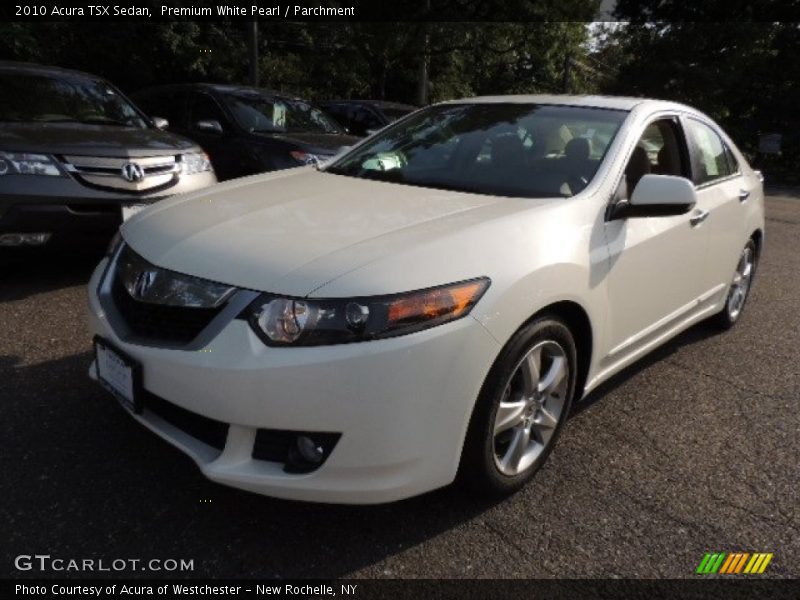 Premium White Pearl / Parchment 2010 Acura TSX Sedan