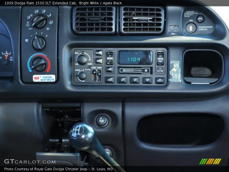 Bright White / Agate Black 1999 Dodge Ram 1500 SLT Extended Cab