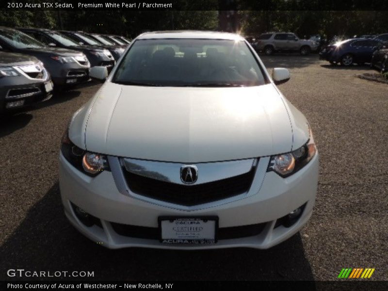 Premium White Pearl / Parchment 2010 Acura TSX Sedan