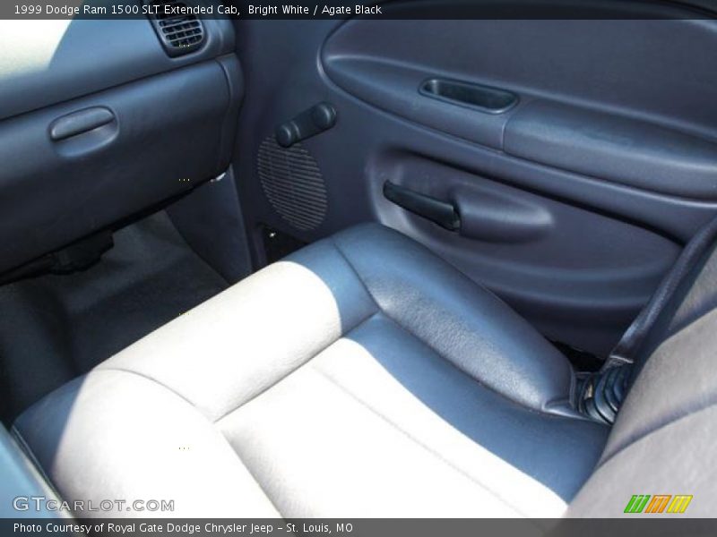 Bright White / Agate Black 1999 Dodge Ram 1500 SLT Extended Cab