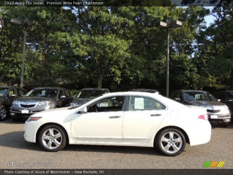Premium White Pearl / Parchment 2010 Acura TSX Sedan