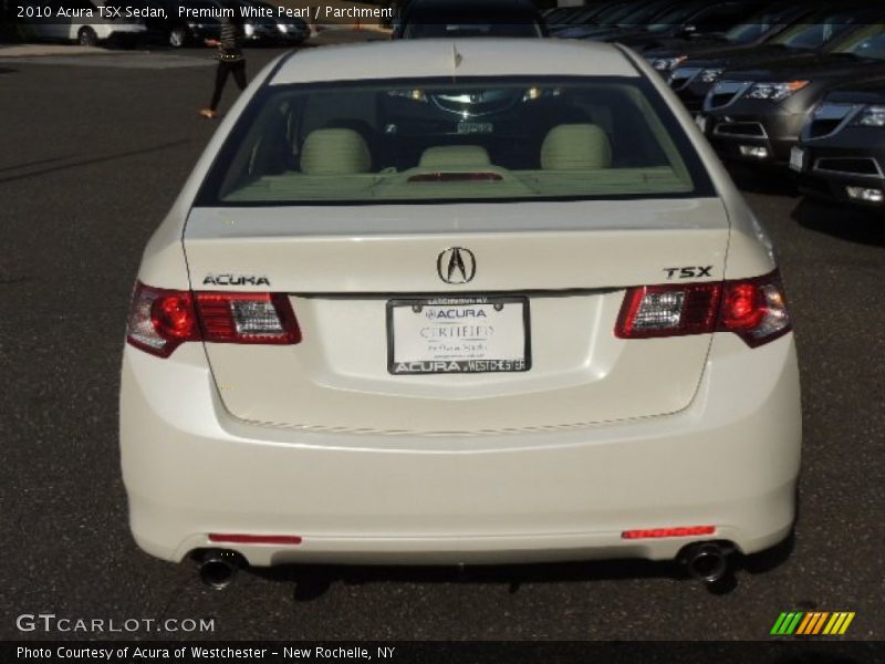 Premium White Pearl / Parchment 2010 Acura TSX Sedan