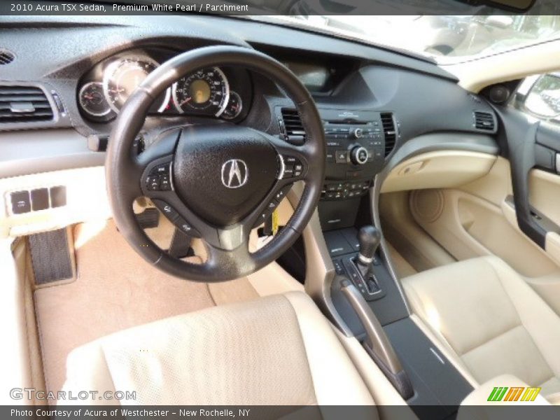 Premium White Pearl / Parchment 2010 Acura TSX Sedan