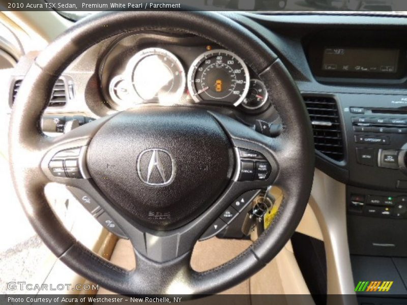 Premium White Pearl / Parchment 2010 Acura TSX Sedan