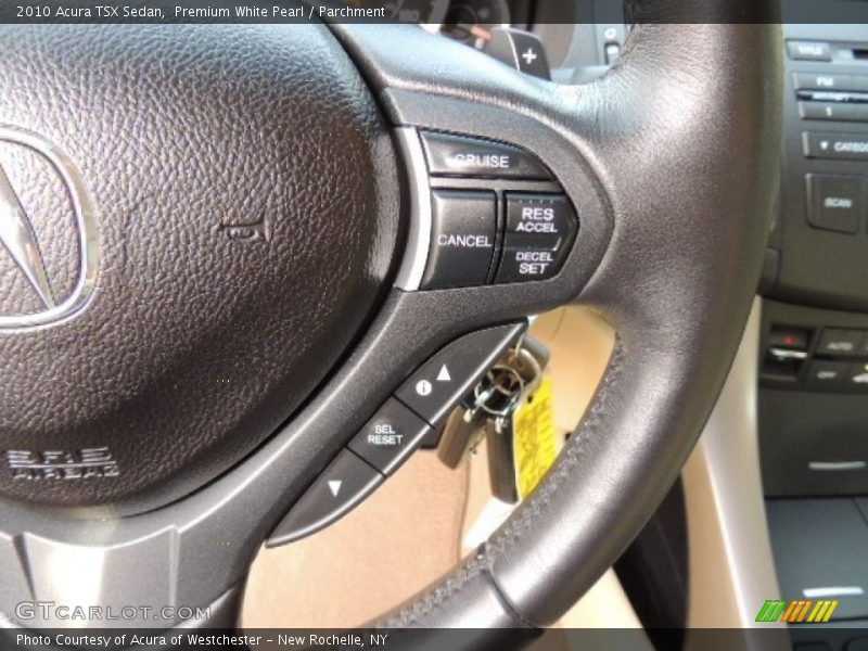Premium White Pearl / Parchment 2010 Acura TSX Sedan