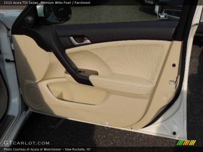 Premium White Pearl / Parchment 2010 Acura TSX Sedan