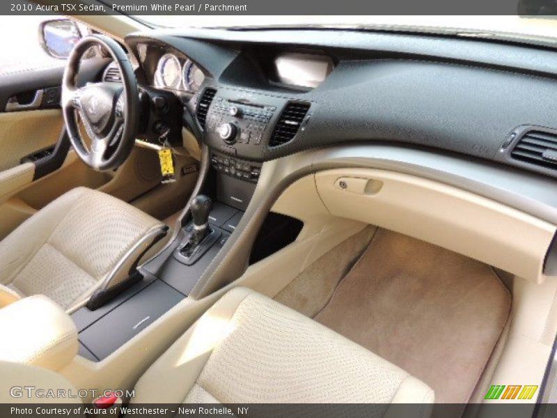 Premium White Pearl / Parchment 2010 Acura TSX Sedan