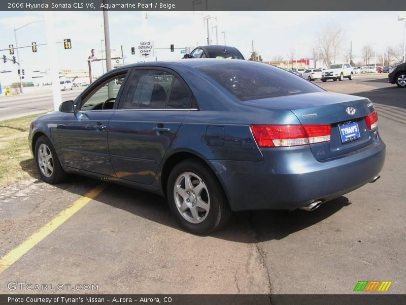 Aquamarine Pearl / Beige 2006 Hyundai Sonata GLS V6