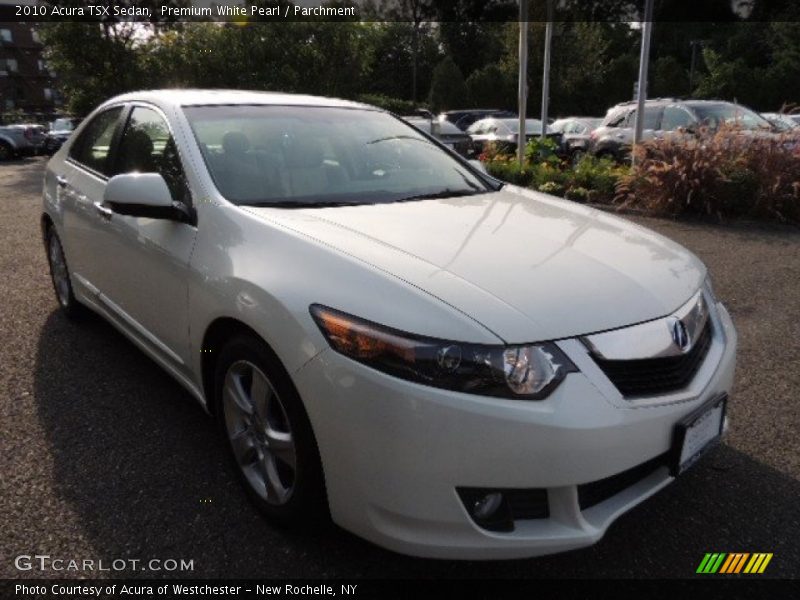 Premium White Pearl / Parchment 2010 Acura TSX Sedan