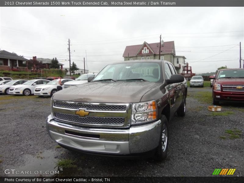 Mocha Steel Metallic / Dark Titanium 2013 Chevrolet Silverado 1500 Work Truck Extended Cab